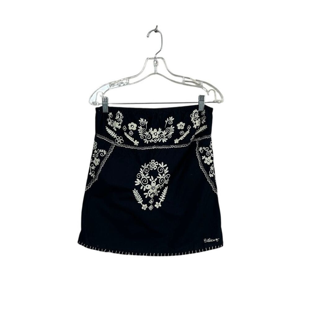 Billabong Black Embroidered Mini Skirt size M